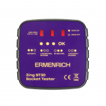Тестер розеток Ermenrich Zing ST30, фиолетовый Арт.  83818